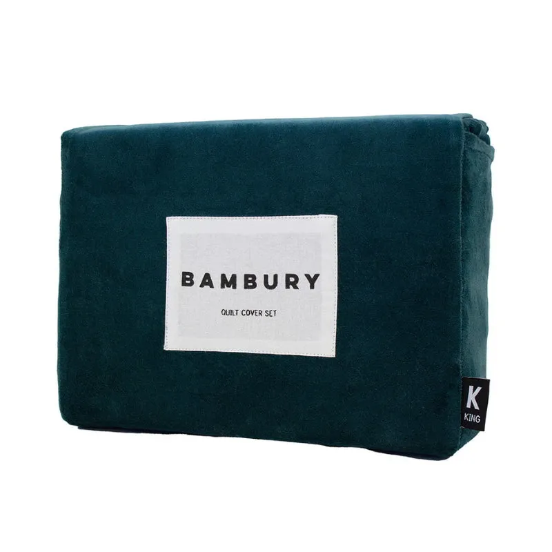 Bambury Emerson Teal Quilt Cover Set