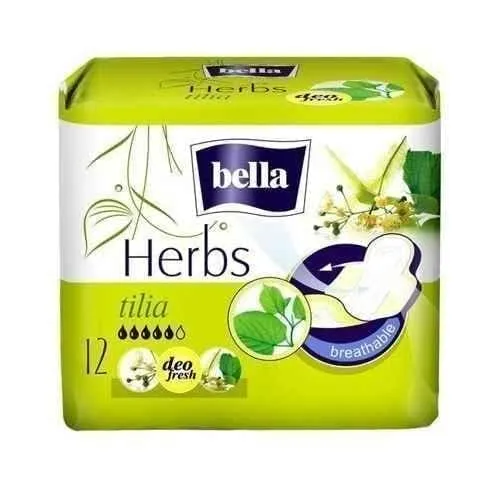 BELLA Herbs Tilia Sanitary pads x 12 pieces