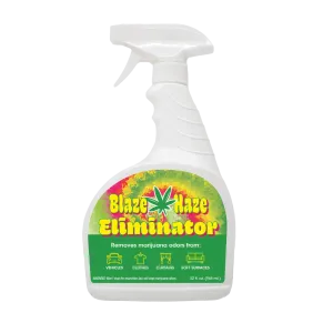 Blaze Haze Eliminator, removes marijuana odors from soft surfaces, 1 Quart