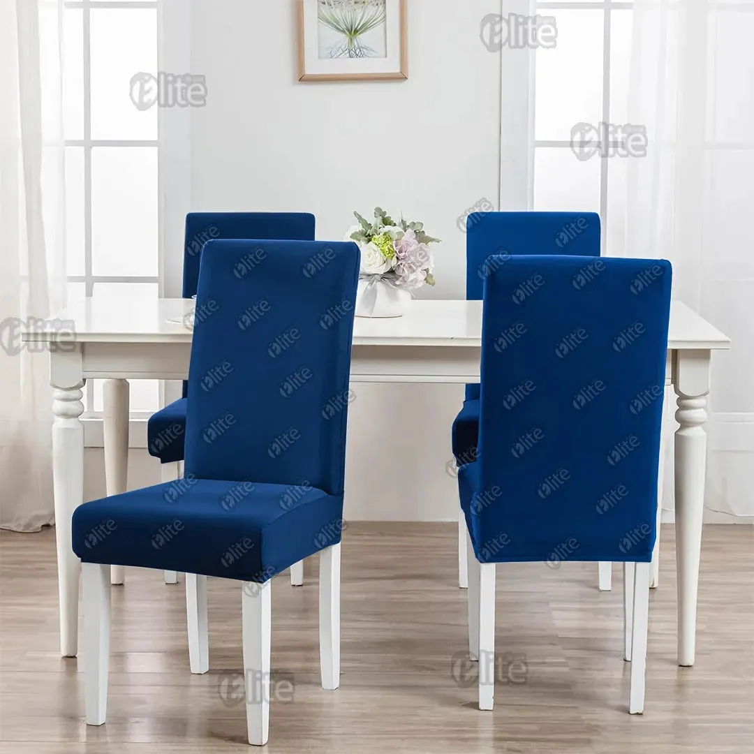 Blue – Flexible Jersey Cotton Chair Covers