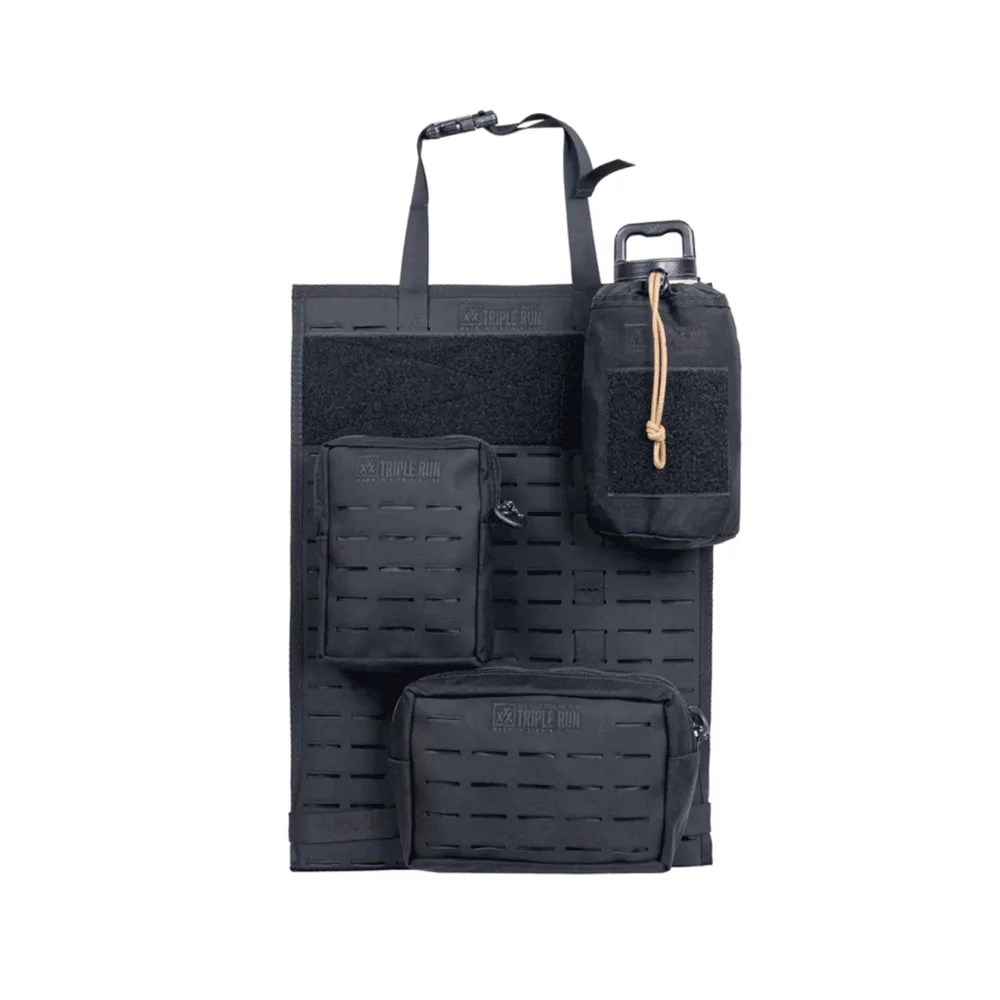 BROG - Molle Seat Back Panel - 14x20" - Black - Triple Run