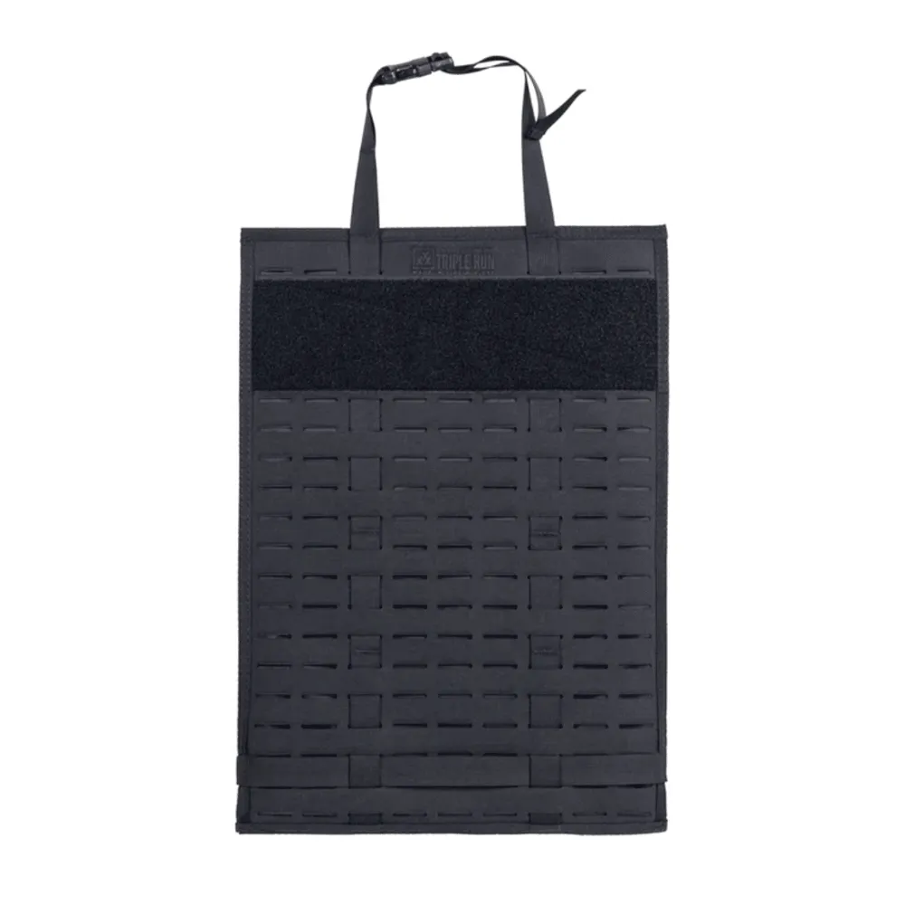 BROG - Molle Seat Back Panel - 14x20" - Black - Triple Run