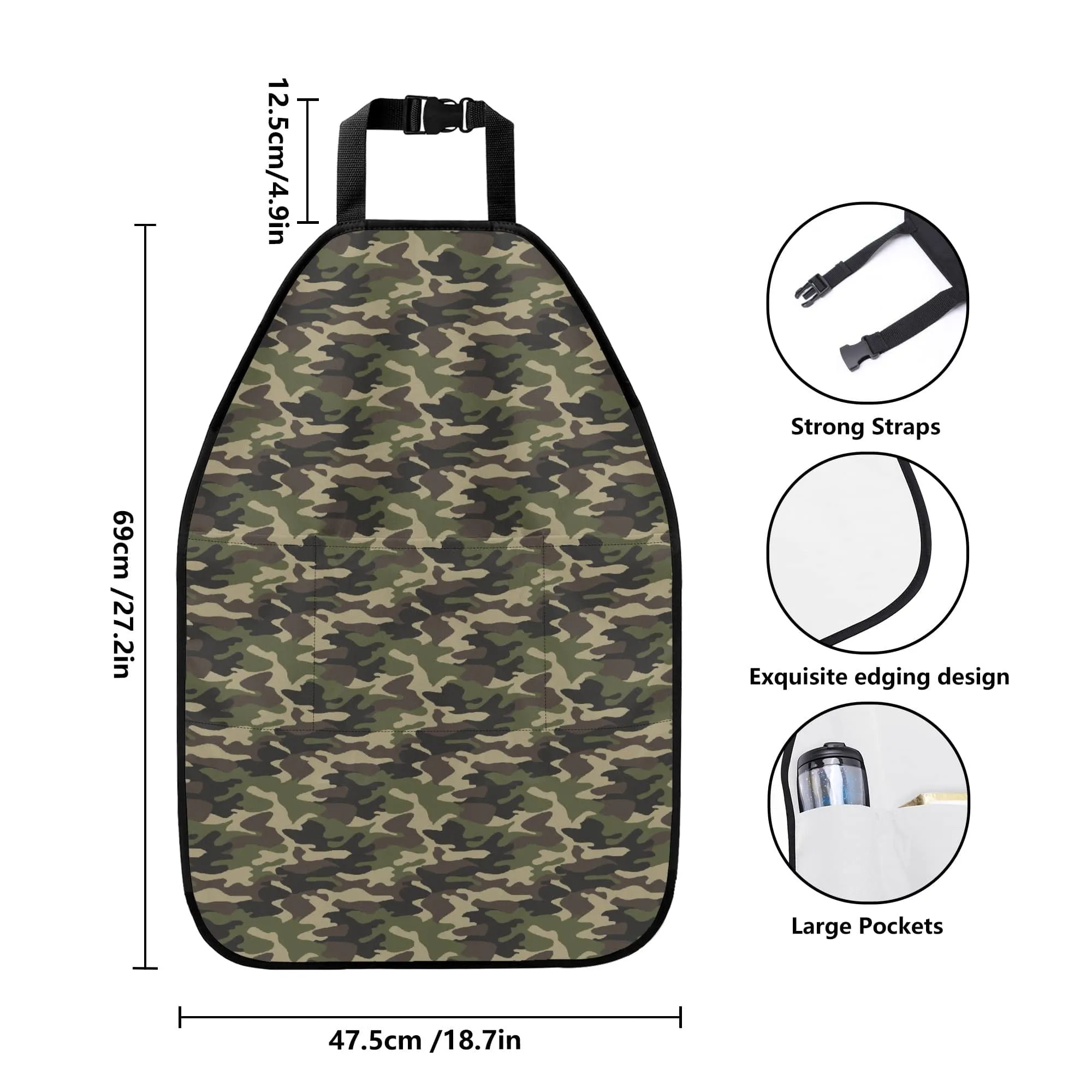 Camouflage Vehicle Back Seat Organizer