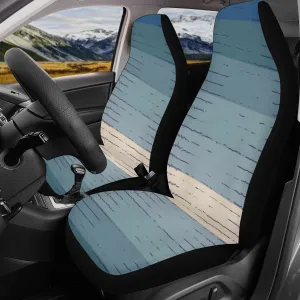 Car Accessories | Car Seat Covers for Front & Back | Cool Fitted Sweat Protector | Vehicle Interiors Upholstery | Blue Rainbow Sunset