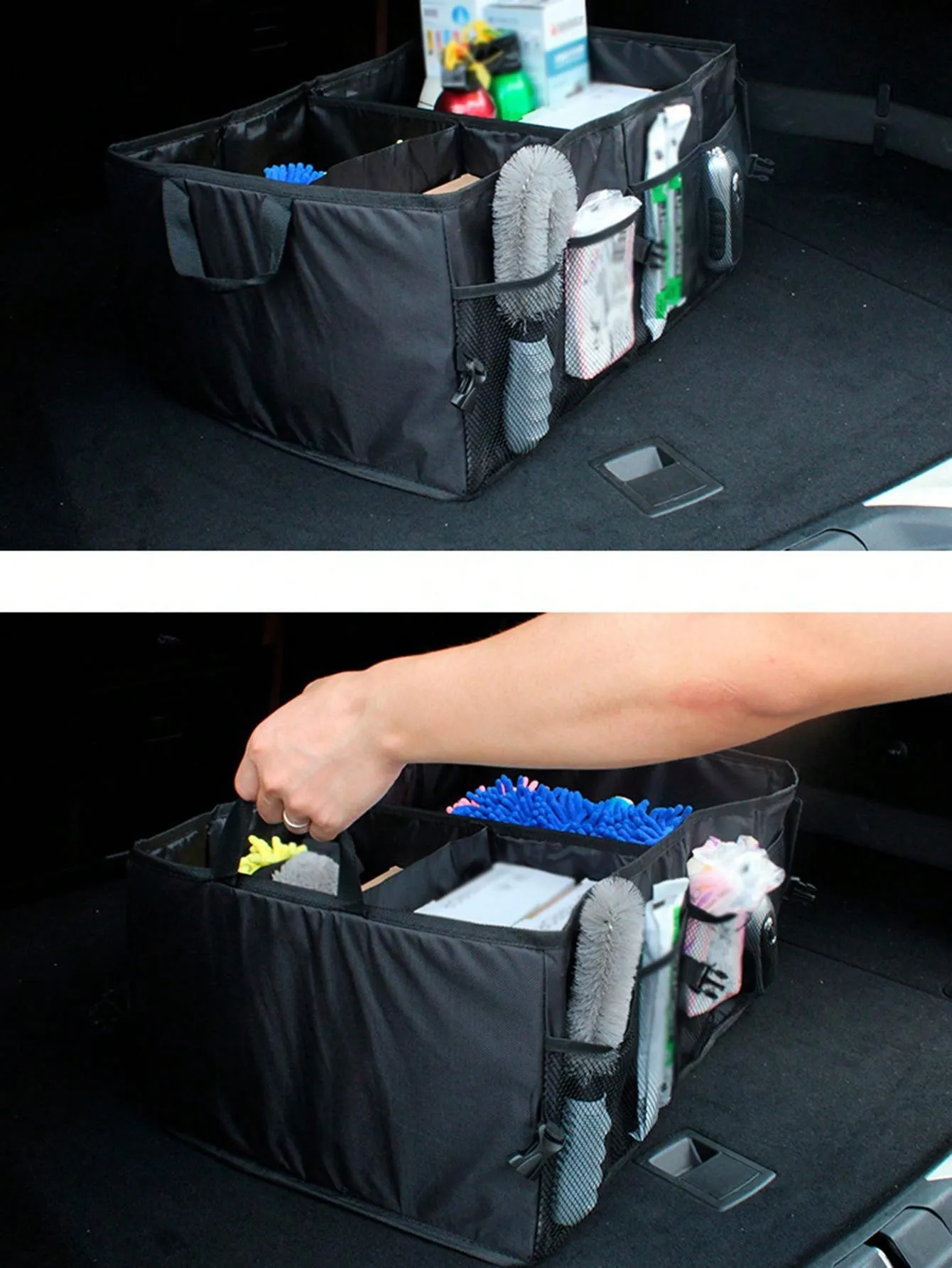 Car Supplies Trunk Storage Box, Foldable Large Package Car Storage Box