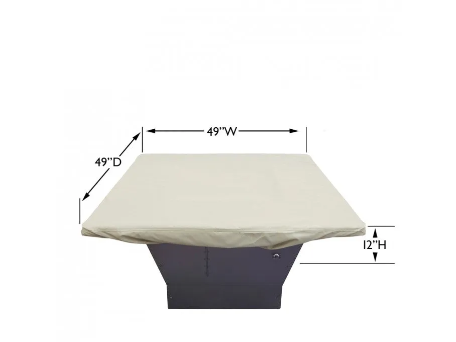 CP932 - 42" To 48" Square Fire Pit / Table / Ottoman Cover