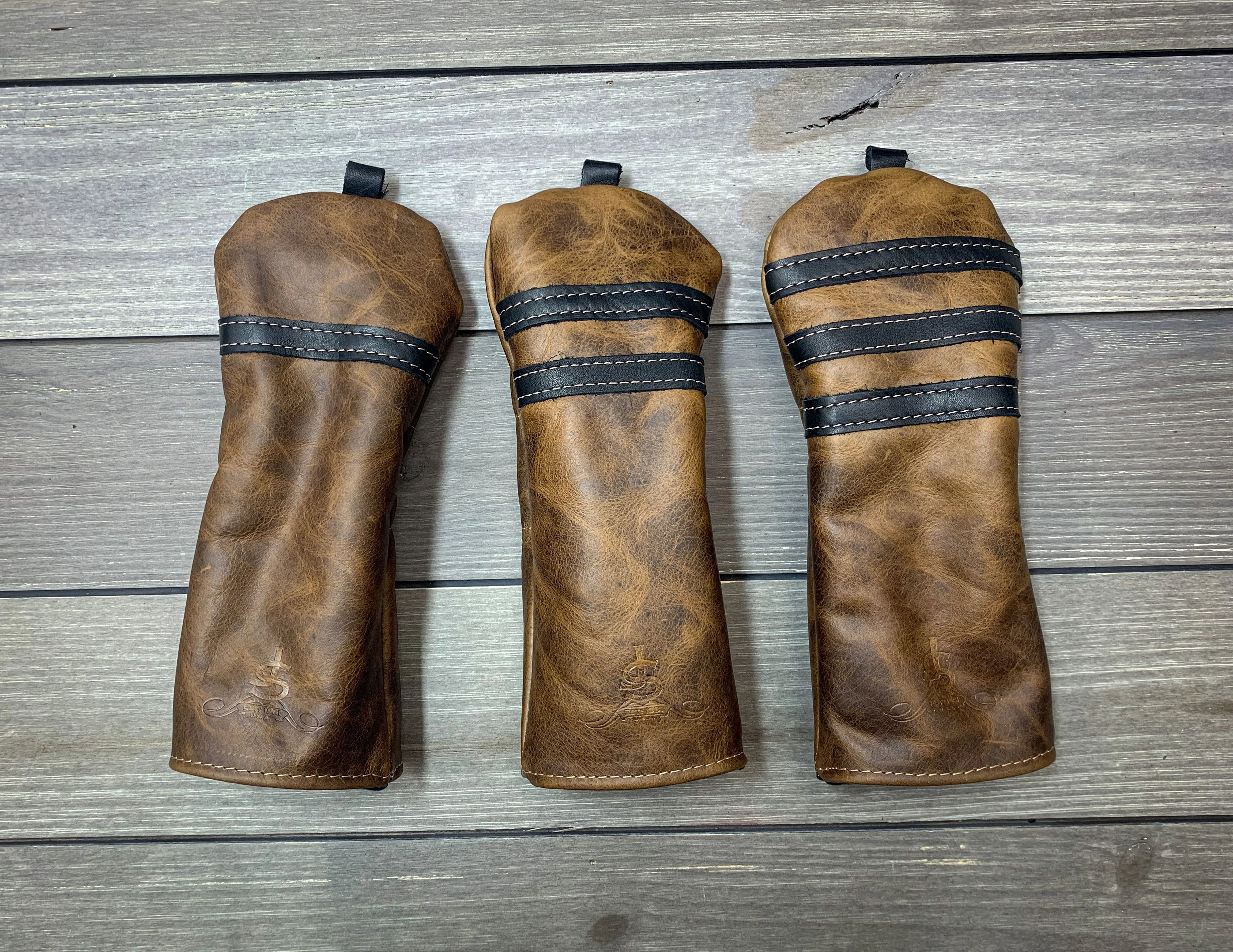 Custom Premium Leather Traditional Style Wood Cover