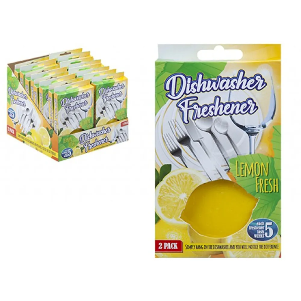 Dishwasher Freshener Lemon Fresh - 2 Pack Kitchen Appliance Deodoriser