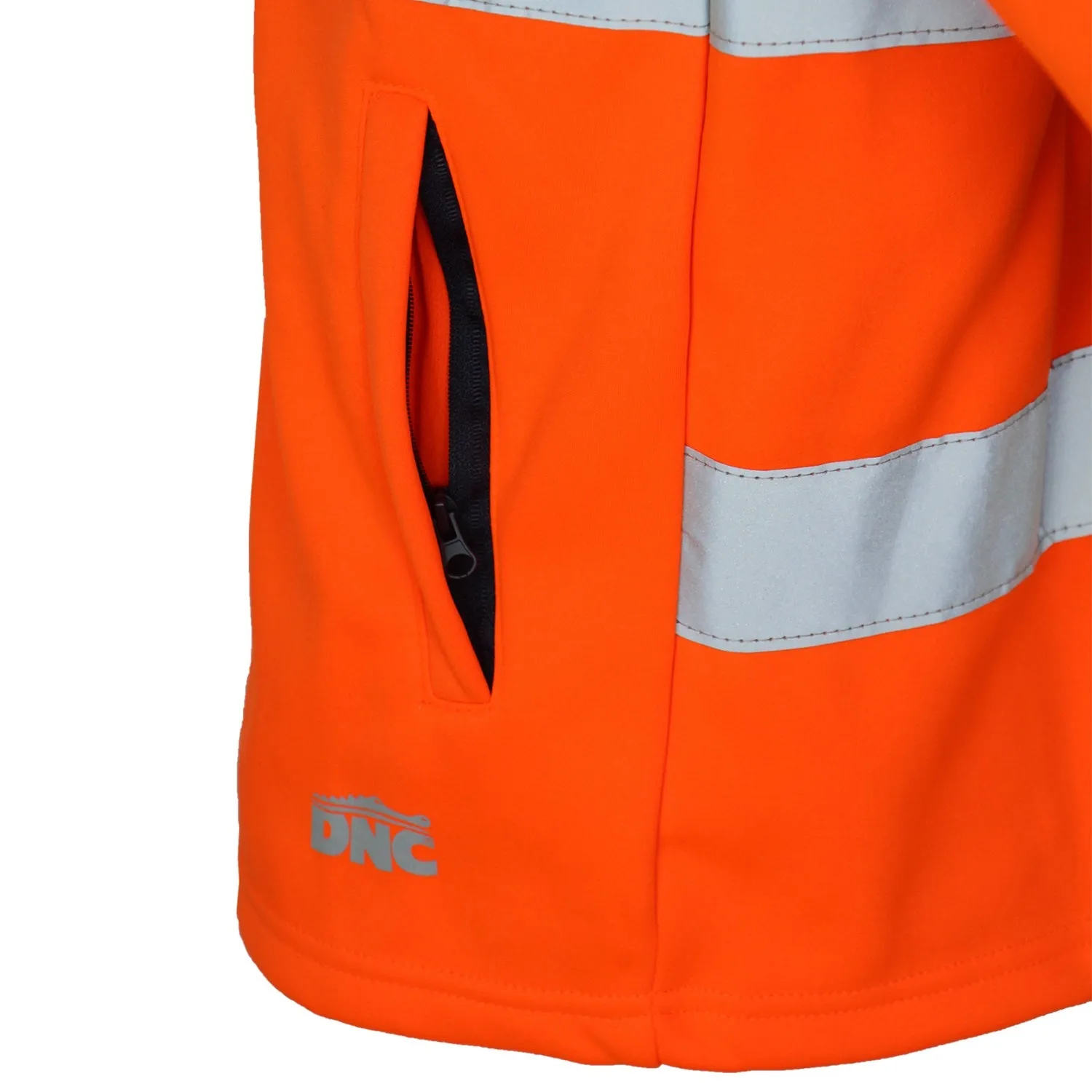 DNC Hi Vis CSR Taped X Back Softshell Jacket(3526)