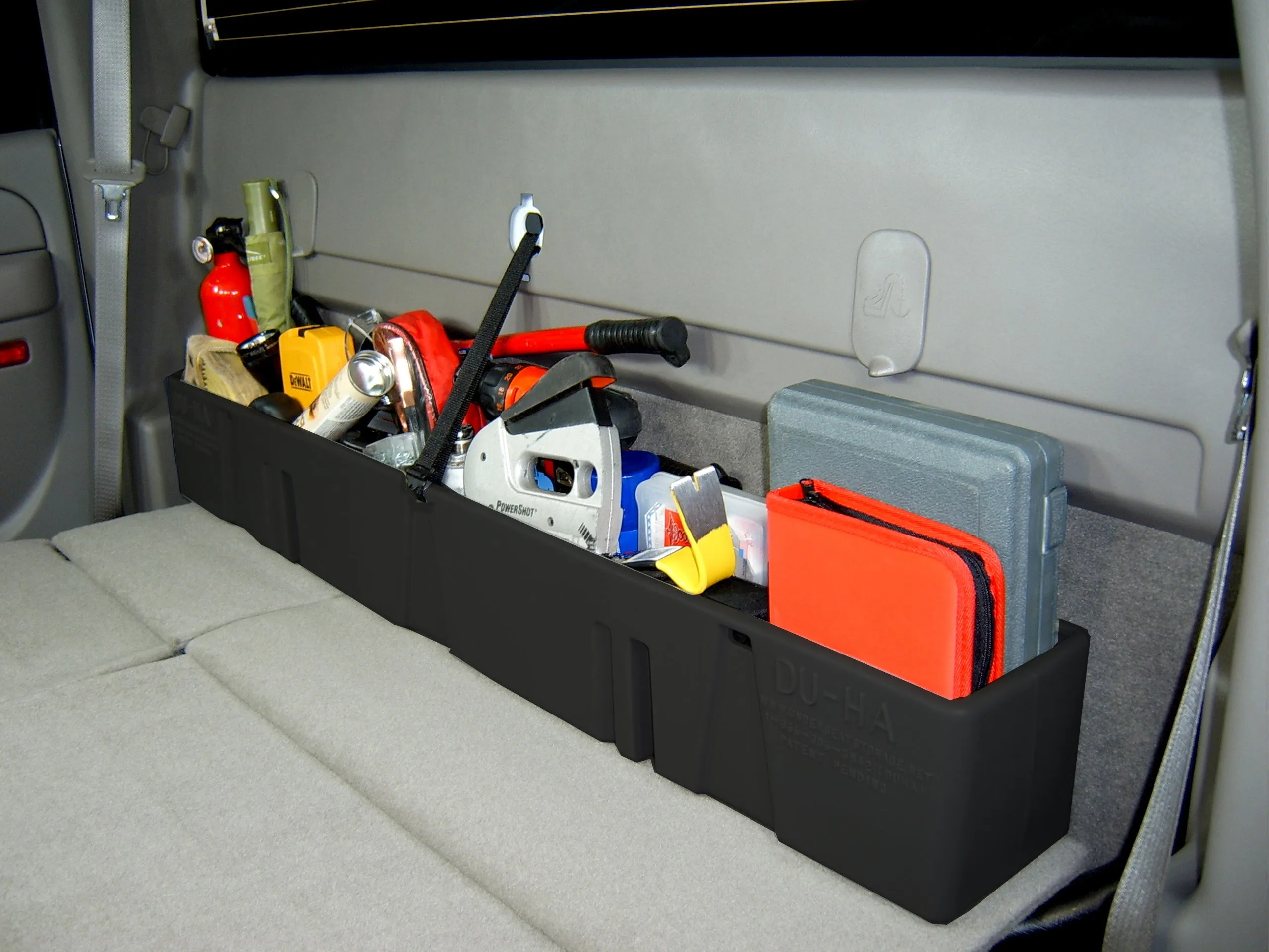 DU-HA 10013 DU-HA® Behind The Seat Storage; Incl. Gun Rack/Organizer; Black;