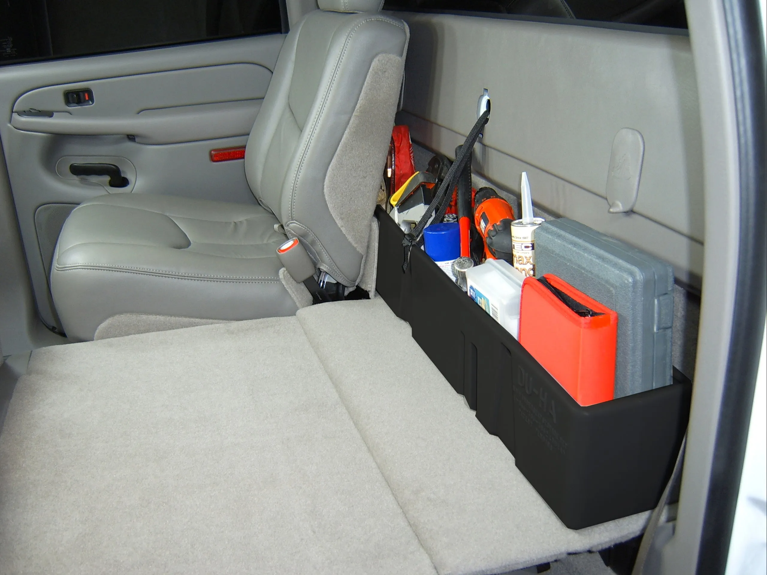 DU-HA 10013 DU-HA® Behind The Seat Storage; Incl. Gun Rack/Organizer; Black;