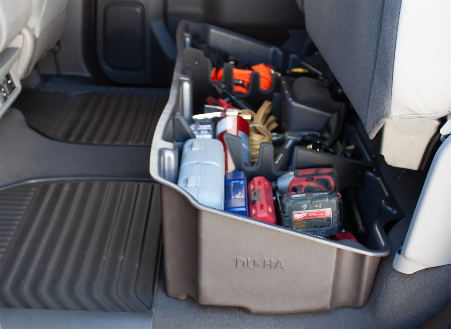 DU-HA 10400 DU-HA® Underseat Storage; Incl. Gun Rack/Organizer; Black;