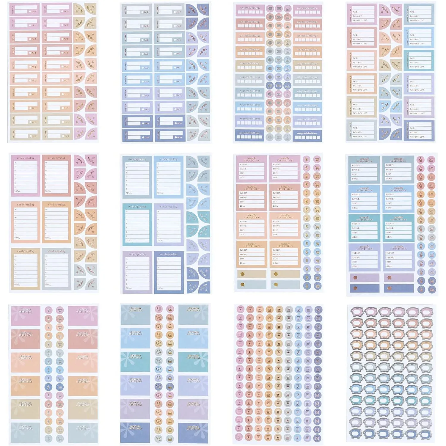 Erin Condren Budget Functional Sticker Book