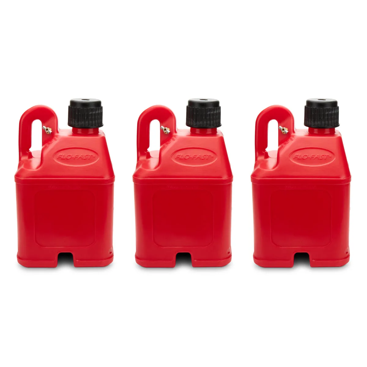 Flo-Fast Stackable Utility Jug - 5 Gallon - Red (Set of 3)