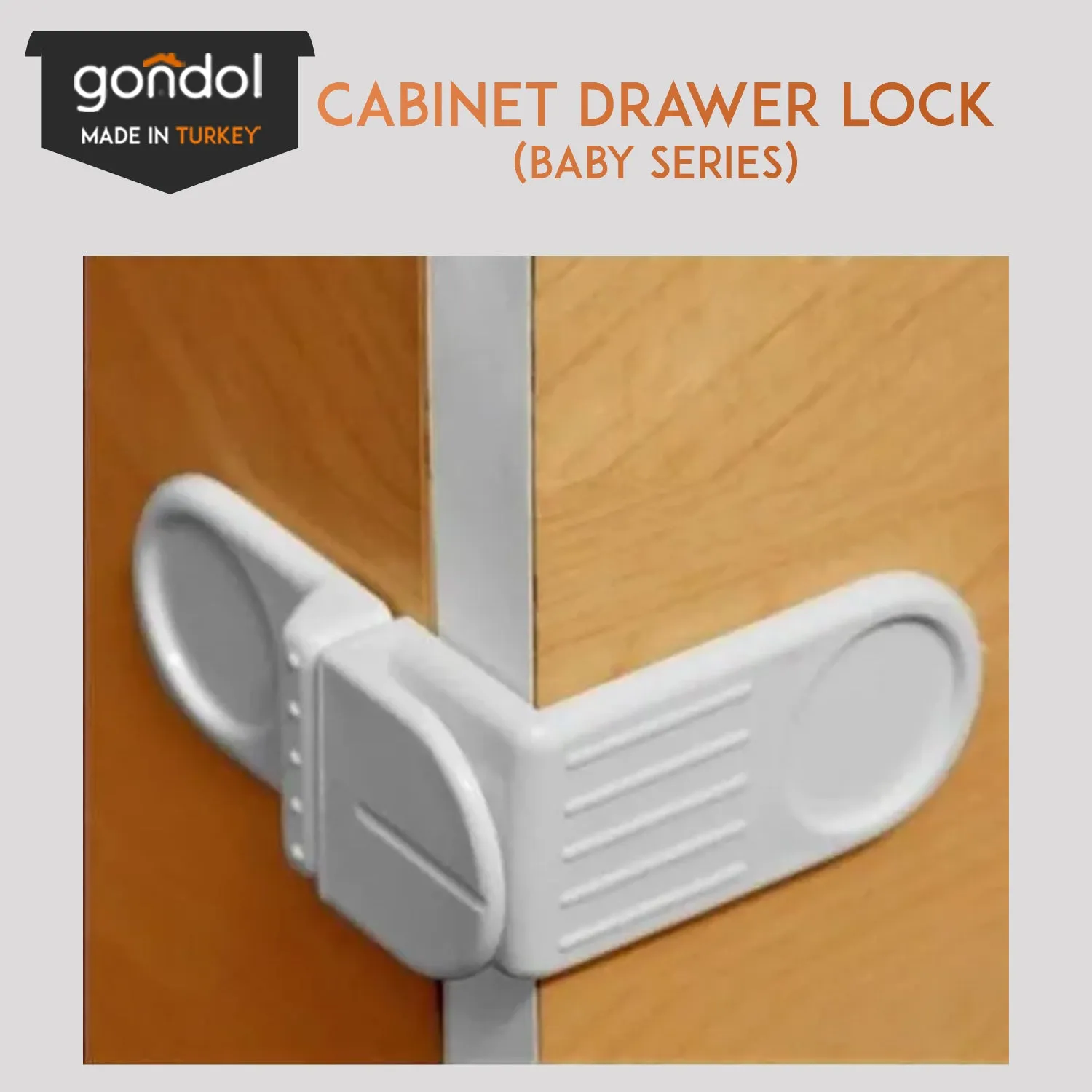 Gondol Baby Cabinet Drawer Lock [Baby Series]