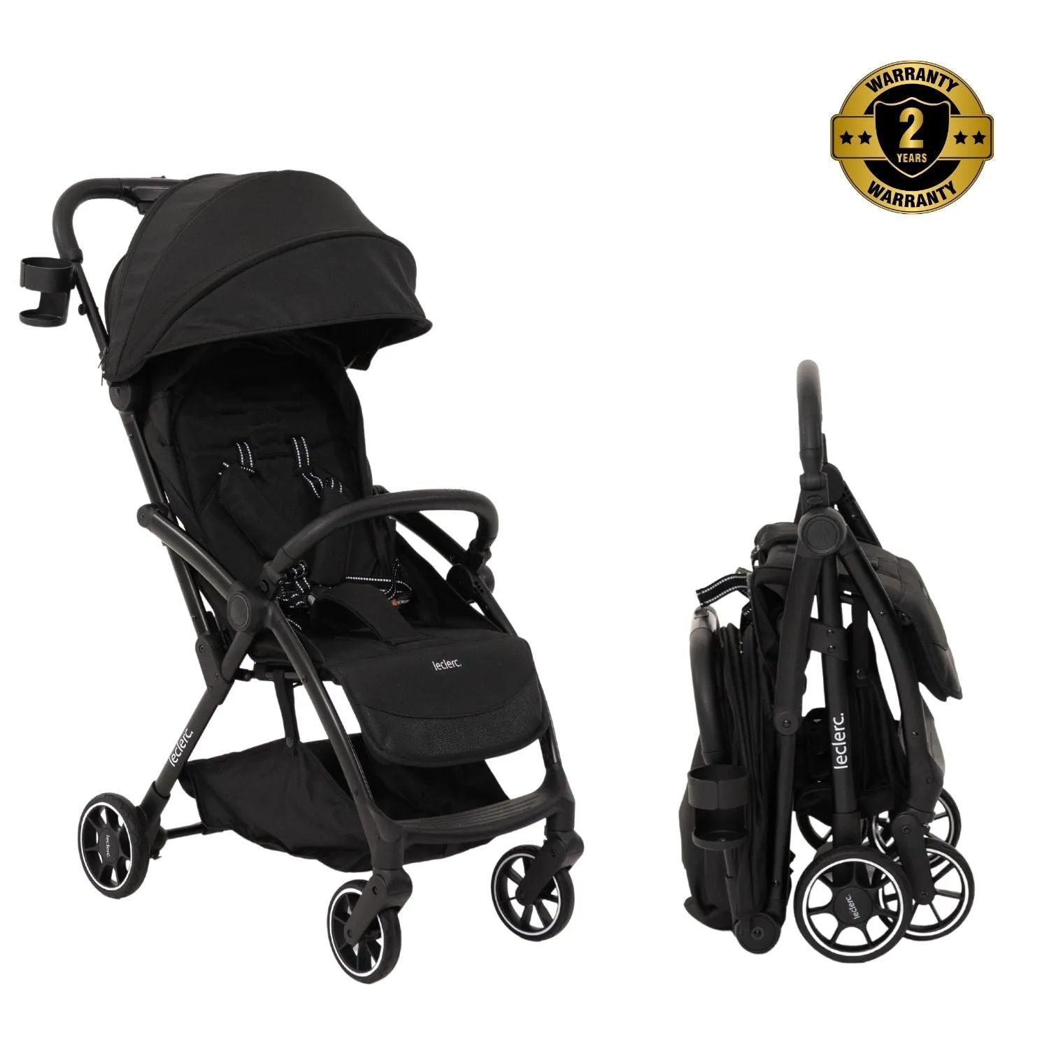 Leclerc Baby Magicfold Plus Stroller Black