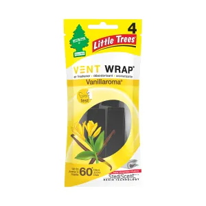 Little Trees Air Freshener Vent Wrap 4 Pk - Vanillaroma 52732