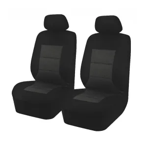 My Car Universal Front Seat Covers Size 30/35 Black Premium - Pma3504