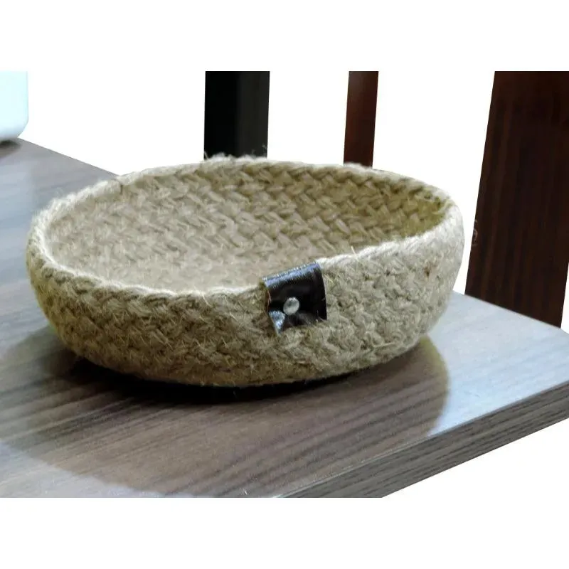 Natural Jute Basket for Versatile Storage | Set of 3 | 11 x 4 inches