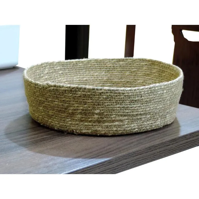 Natural Jute Basket for Versatile Storage | Set of 3 | 11 x 4 inches