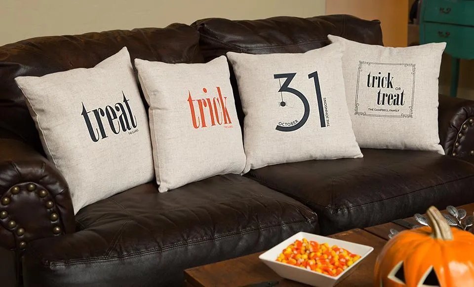 Personalized Halloween Throw Pillow Covers