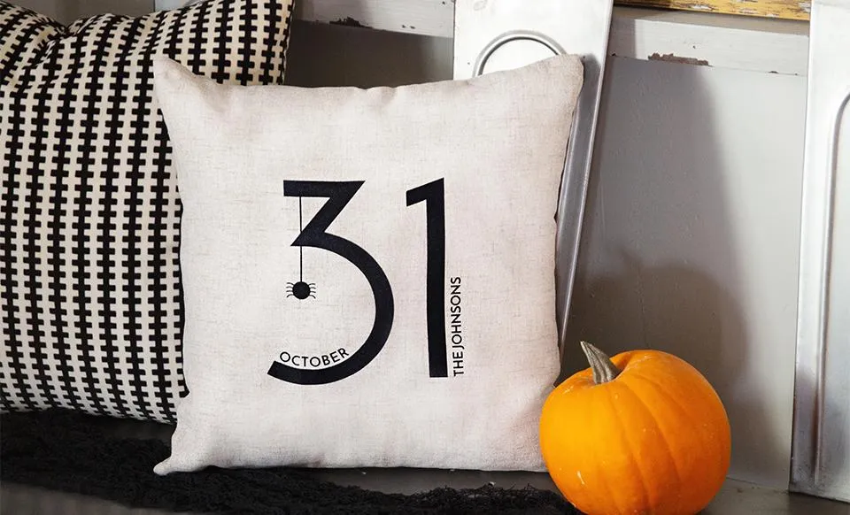 Personalized Halloween Throw Pillow Covers