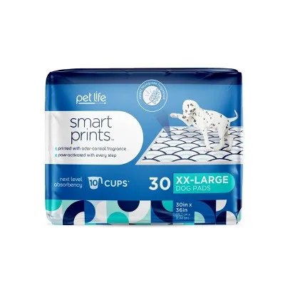 Pet Life Unlimited Puppy Smart Prints Training Dog Pads - XXL - 30ct