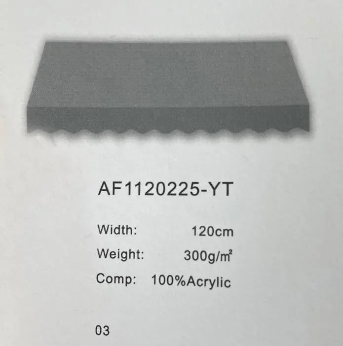 Premium Grey Solid Acrylic Fabric