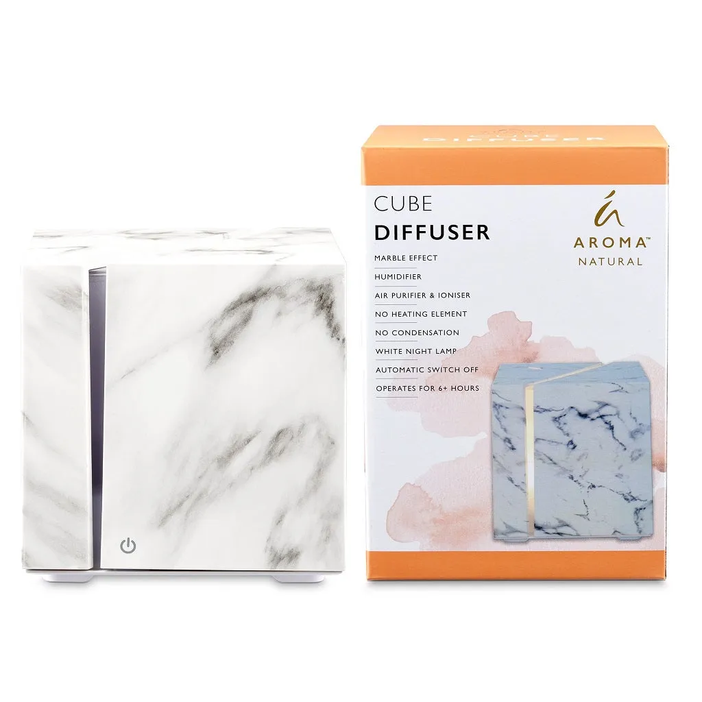 Tilley Aroma Natural Ultrasonic Diffuser - Cube Marble Effect